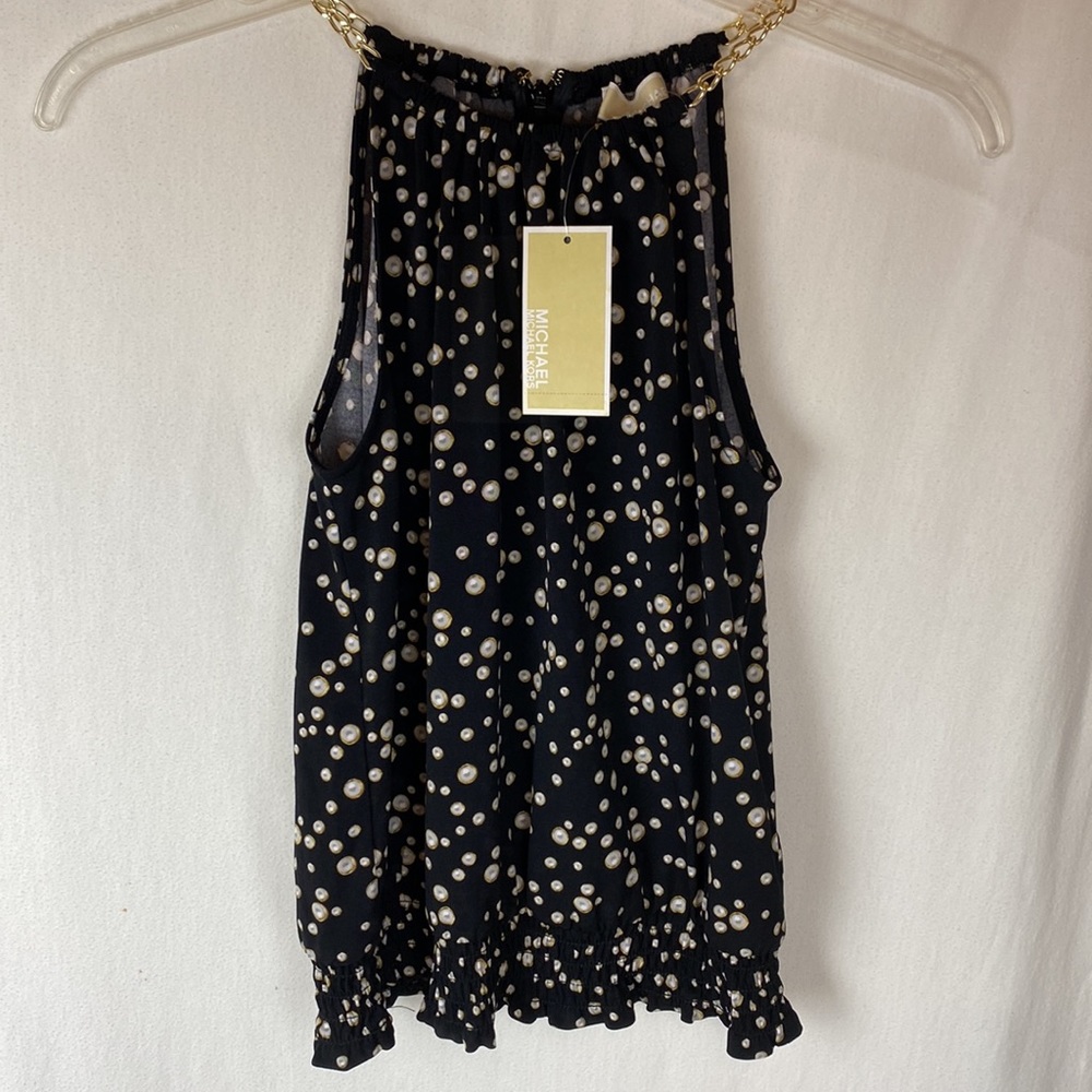 Michael Kors size XS gold chain top NWT!